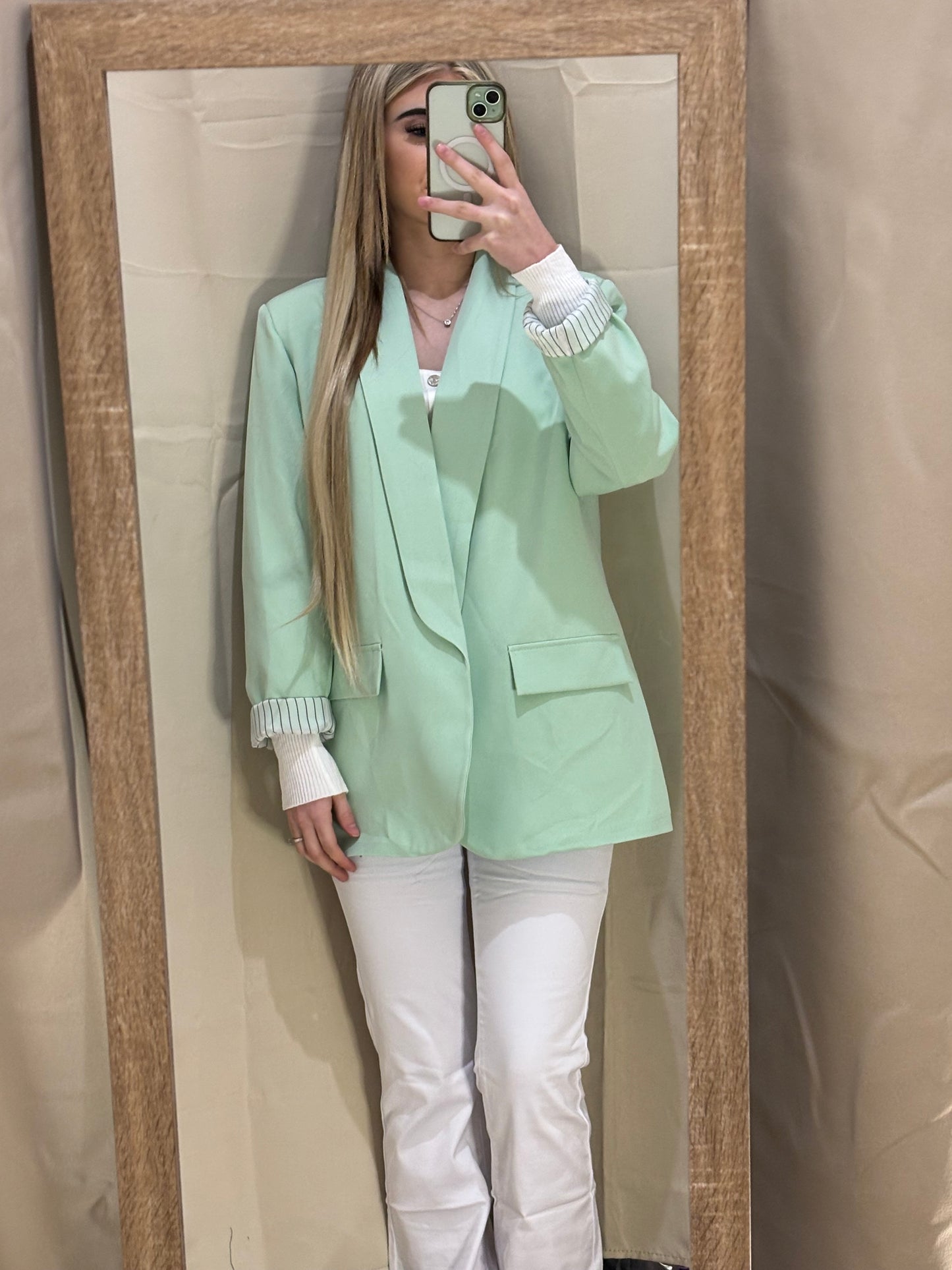 Blazer vert eau